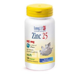LONGLIFE Zinc 25 100 Compresse