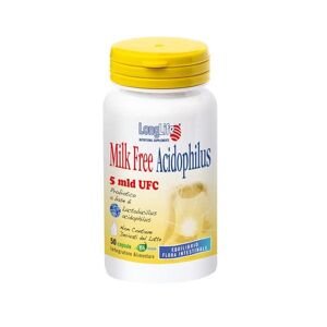 LONGLIFE Milk Free Acidophilus Integratore Alimentare 50 Capsule