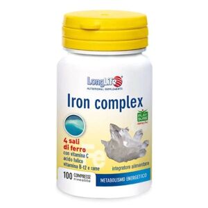 LONGLIFE Iron Complex Flacone 100 Compresse Da 0,600 g
