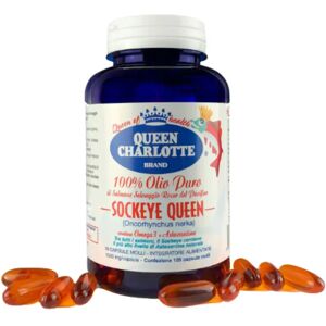 QUEEN CHARLOTTE ITALIA Srl Olio puro di salmone rosso selvaggio Queen Charlotte 120 capsule