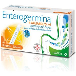 SANOFI SpA Enterogermina 4 Miliardi/5 Ml 20 Flaconcini