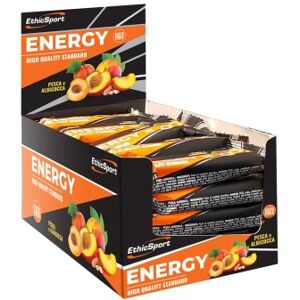 EthicSport Energy Barrette di Carboidrati Box 25 x 35 gr Gusto Pesca e Albicocca