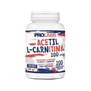 PROLABS Acetil L-Carnitina 200 cps da 200 mg. Carnitina Brucia Grassi Dimagrante