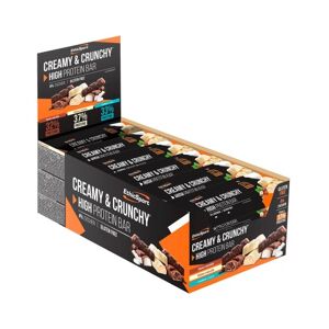 EthicSport Creamy & Crunchy High Protein Bar Barrette Proteiche 37% Box 24 pz Gusto Bianco e Nocciola
