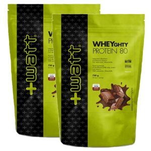 +Watt Wheyghty 80 2 X 750 gr vari Gusti Proteine Concentrate