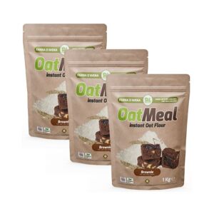 Daily Life Instant Oatmeal farina d'avena 3 X 1 kg gusto Brownie