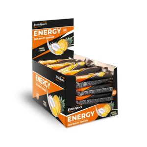 EthicSport Energy Barrette di Carboidrati Box 25 x 35 gr Gusto Ananas e Cocco