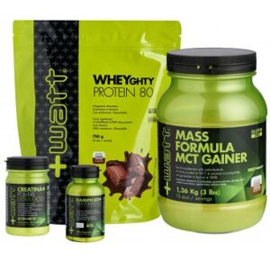 +Watt Kit Massa Muscolare Mass Formula + Creatina + Aminoacidi + Proteine