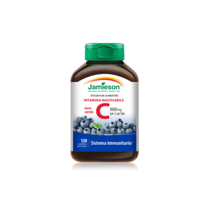 Jamieson Vitamina C 1000 mg 120 cpr Masticabile Mirtillo