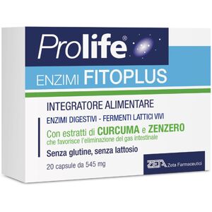 Zeta farmaceutici spa Prolife Enzimi Fitoplus 20 Cps