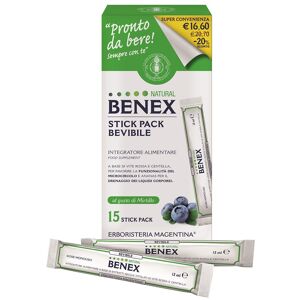 Erboristeria magentina srl Benex Bevibile 15stick 12ml Tp