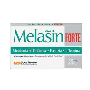 Pool pharma srl POOL PHARMA MELASIN FORTE A BASE DI MELATONINA 1MG 30 COMPRESSE