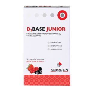 Abiogen Pharma Spa D3base Junior 30 Caramelle Gommose Frutti Di Bosco
