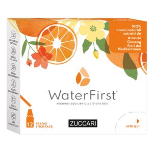 Zuccari Waterfirst Arancia-ginseng-fiori Mediterraneo 12 Stick Pack