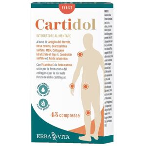 Erba Vita Cartidol Integratore Articolazioni Ossa Muscoli 45 Compresse