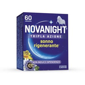 Novanight Tripla Azione Sonno Rigenerante Integratore Melissa Melatonina 60 Compresse