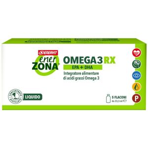 Enervit Enerzona Omega 3 Rx Integratore Omega 3 5 Flaconcini