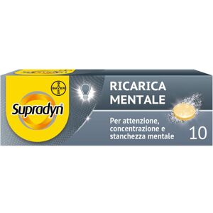 Supradyn Ricarica Mentale Integratore Memoria E Concentrazione 10 Compresse Effervescenti