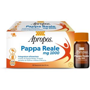 Apropos Vita+ 1000mg Integratore Pappa Reale 1000mg 10 Flaconcini