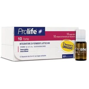 Prolife 10 Miliardi Integratore Fermenti Lattici Vivi 12 Flaconcini Da 8ml