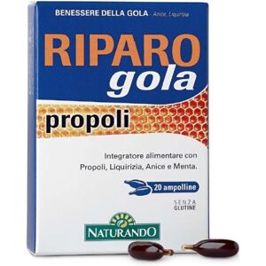 Naturando Riparo Gola Integratore Propoli 20 Ampolline