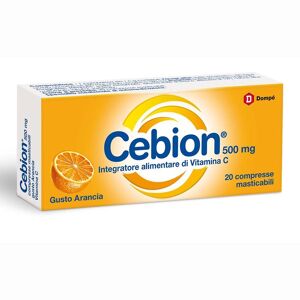 Cebion 500mg Arancia Integratore Vitamina C 20 Compresse Masticabili