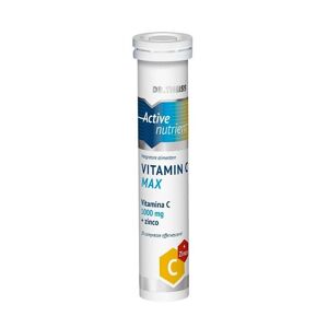 Active Nutrient Vitamin C Max Gusto Limone Effervescente Integratore Difese Immunitarie 20 Compresse