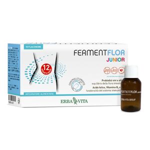 Erba Vita Fermentflor Junior Integratore Fermenti Lattici 10 Flaconi