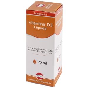 Kos - Laboratorio Di Erboristeria Vitamina D3 Liquida 10000ui/ml Integratore Salute Ossa 20ml