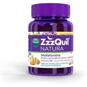 Vicks Zzzquil Natura Integratore Sonno E Insonnia Gusto Mango E Banana 30 Pastiglie