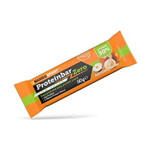 Namedsport Srl Named Sport - Proteinbar Zero Hazelnut 50g - Barretta Proteica senza Zuccheri Aggiunti per una Snack Sano e Gustoso