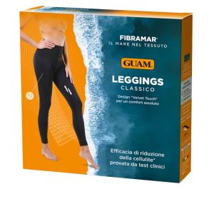 Lacote Srl Guam Fibramar Leggings Classico Nero XS-S - Leggings Anticellulite con Alghe Marine Guam e Minerali Bioattivi F.I.R.