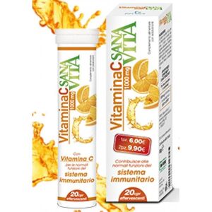 Paladin Pharma Spa Sanavita Vitamina C 20 Compresse Masticabili Effervescenti