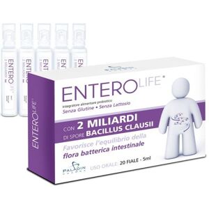 Paladin Pharma Enterolife 2 Miliardi 20 Flaconcini - Equilibrio Flora Batterica Intestinale