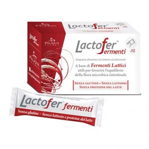 Paladin Pharma Lactofer Fermenti - 12 Buste - Integratore Alimentare per il Dismicrobismo Intestinale