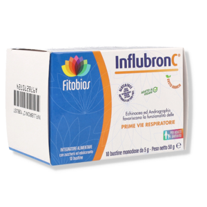 Fitobios Srl Influbron C 10 Bustine - Integratore per il Benessere delle Vie Respiratorie