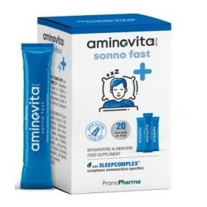 Promopharma Spa Aminovita Plus - Sonno Fast 20 Stick da 10ml - Integratore per un Sonno Riposante e Rigenerante
