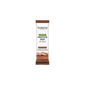 Food Spring Gmbh Foodspring Barretta Proteica Vegana Gusto Cioccolato e Mandorla 60g - Energia Sana e Sostenibile