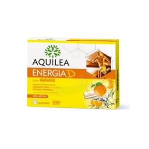 Uriach Italy Aquilea Energia D 20 Bustine da 6g Gusto Mandarino - Integratore di Vitamina D per Energia e Benessere