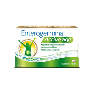Opella Healthcare Italy Srl Enterogermina Active Age 28 Compresse - Integratore Probiotico per il Benessere Intestinale