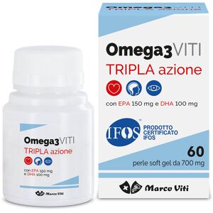 Marco Viti Farmaceutici Spa Massigen Omega 3 60 Perle Softgels - Integratore di Acidi Grassi Omega-3