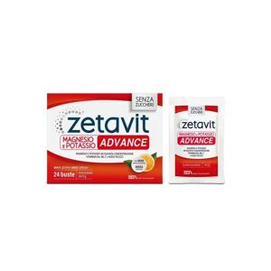 Zeta Farmaceutici Spa Zetavit Magnesio Potassio Advance 24 Buste Monodose da 6g Promo - Integratore Alimentare