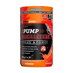 Namedsport Srl NAMED SPORT - 2 Pump Preworkout 300g - Integratore Pre Allenamento per Massimizzare le Prestazioni