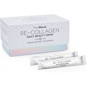 Promopharma Spa Re-Collagen Daily Beauty Drink - 60 Stick Pack da 12ml, Integratore Collagene per Pelle Radiante