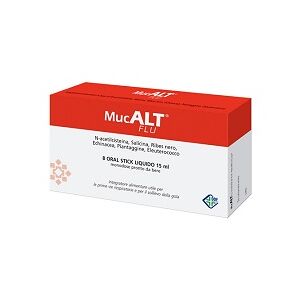 Ddfarma Srl Aurora - Mucalt Flu 8 Stick Mono 15ml