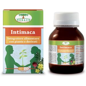 Renaco Italia R.I. Group Srl Renaco Intimaca Integratore - Maca, Gynostemma, Tribolo - 60 Capsule