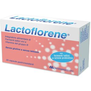 Montefarmaco Otc Spa Lactoflorene Linea Fermenti Integratore Alimentare Fermenti Lattici 20 Capsule