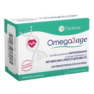 Fitobios Srl Omega 3 Age 45 Capsule - Integratore di Acidi Grassi Essenziali per la Salute