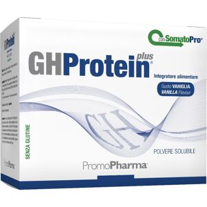 Promopharma Spa GHProtein Plus - 20 Bustine Gusto Neutro: Integratore Proteico per Potenziamento Muscolare