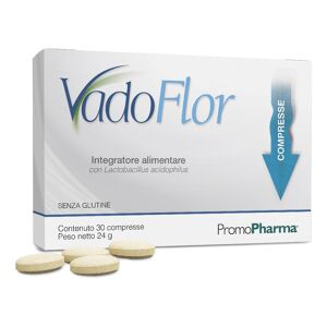Promopharma Spa Vado Flor - 30 Compresse per Benessere Intestinale e Digestivo